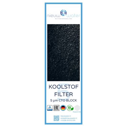 Natural Flow - Koolstof Blokfilter 5 micron - 1 st.