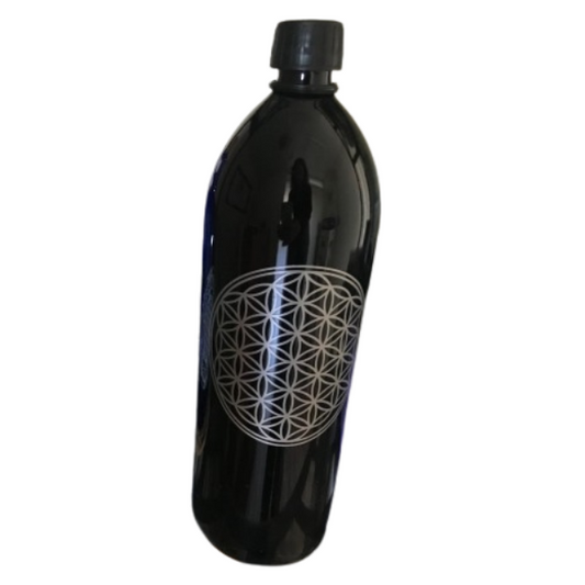 Miron fles - 1 Liter - met Flower of Life
